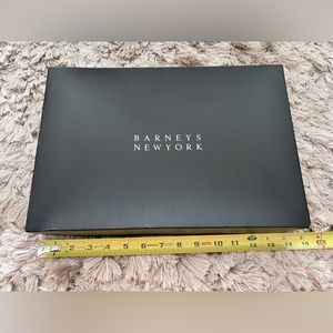 Barney’s New York Gift Box Medium Black. 14 x 9.5 x 2”. With Tissue And Ribbon.